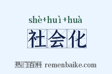 社会化是什么意思的图片